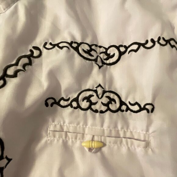 Monsher Men’s Western/Cowboy Embroidered L/S Button Up Shirt - Picture 9 of 10